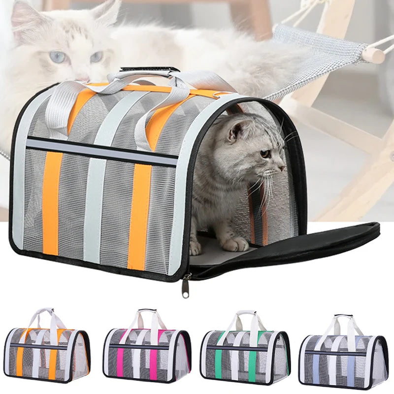 Sac de Transport à Bandoulière Respirant pour Petit Chien et Chat