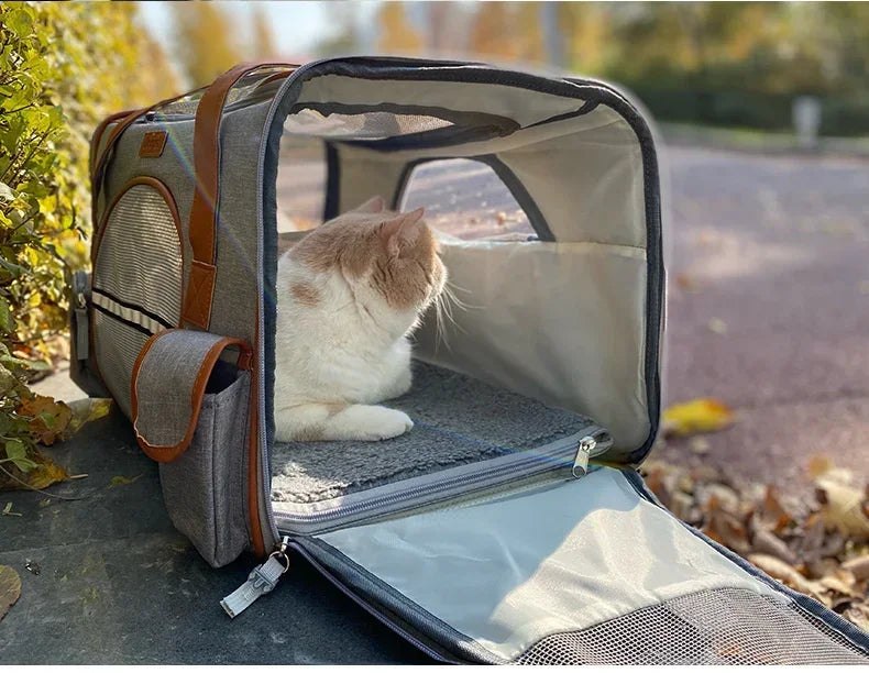 Sac de Transport à Bandoulière pour Chien et Chat – Polyvalent, Léger et Respirant pour Petits et Moyens Animaux