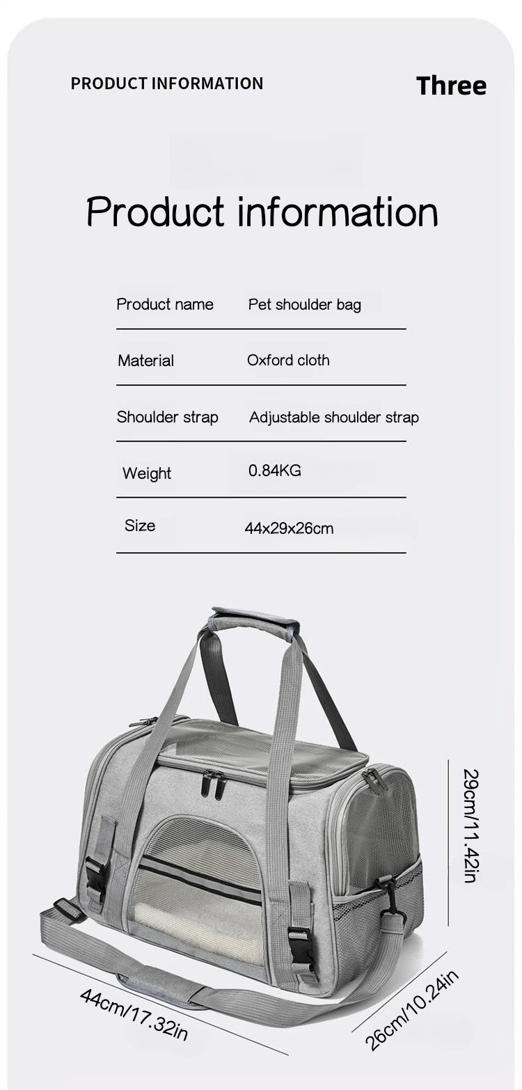 Sac de Transport Pliable pour Chat et Chien – Léger, Respirant et Pratique