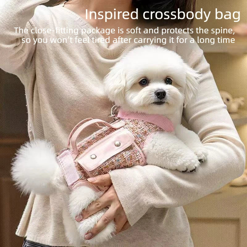 Sac de Transport Bandoulière pour Petit Chien – Léger, Élégant et Sécurisé