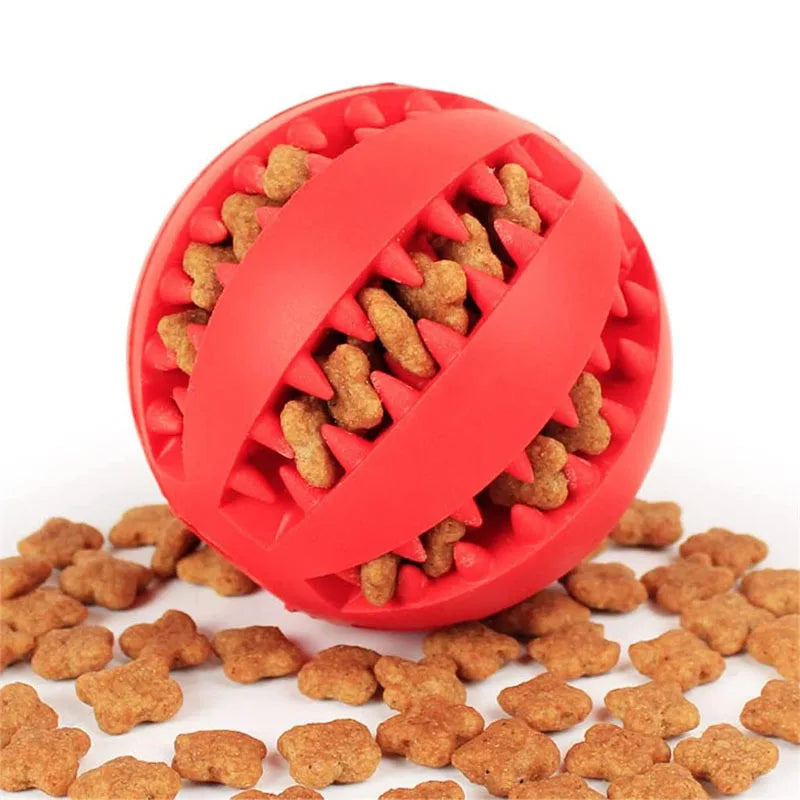 Balle Interactive pour Chien – Jouet à Mâcher et Distributeur de Friandises 🐶🦴