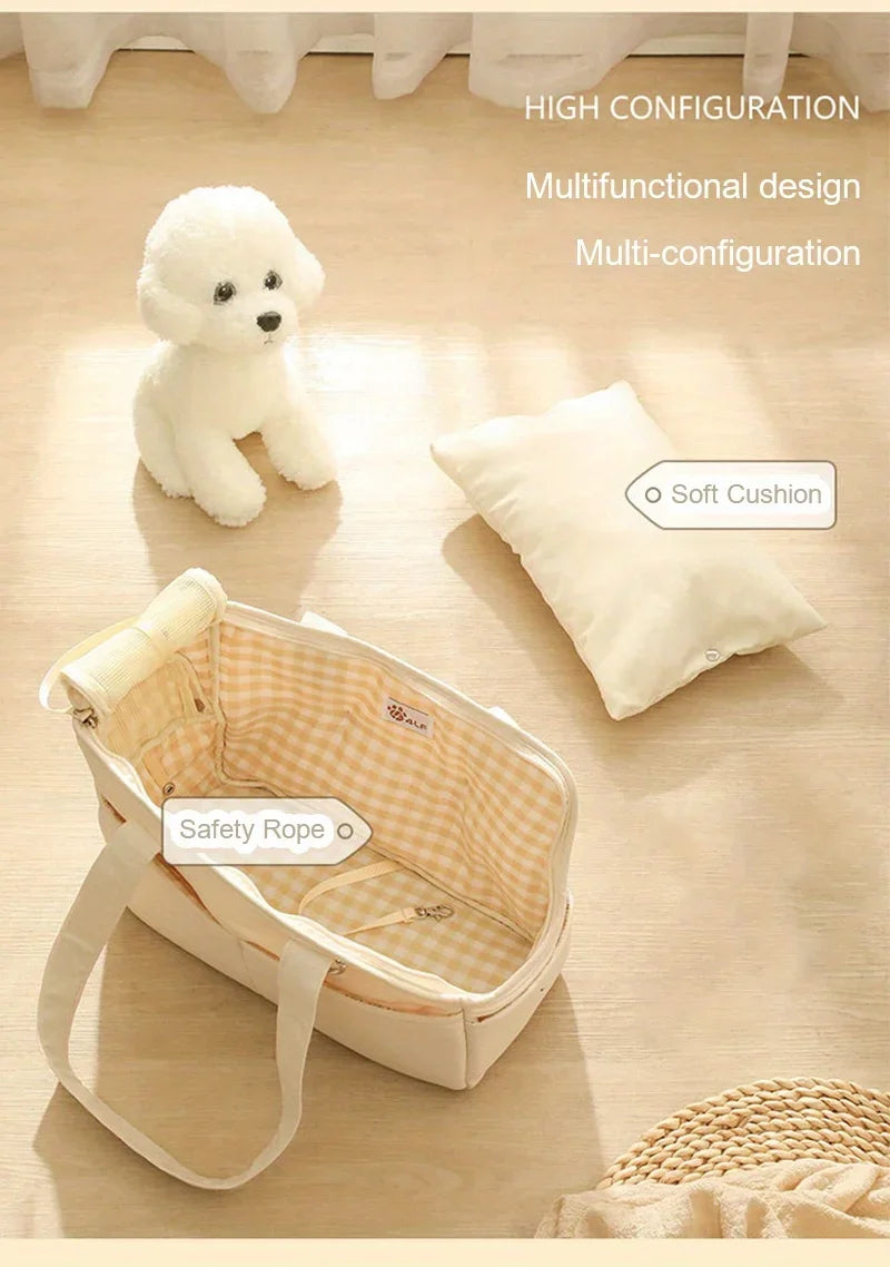 Sac de Transport Multifonction pour Petit Chien — Main, Épaule ou Bandoulière