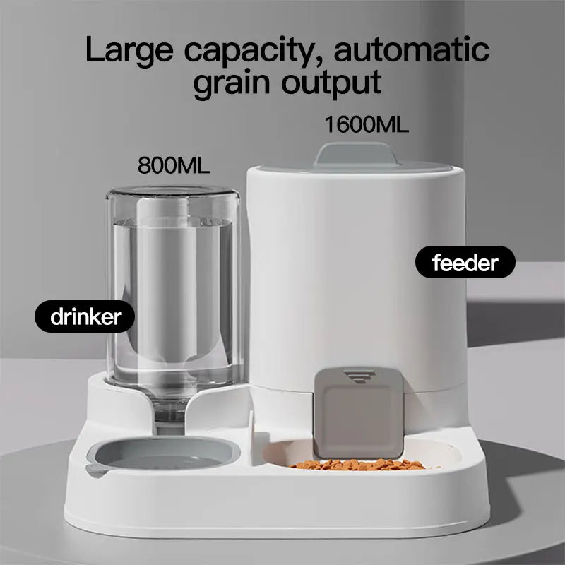Distributeur Automatique de Nourriture et d'Eau pour Chat – Grande Capacité Anti-Déversement 🐱🍽️💧