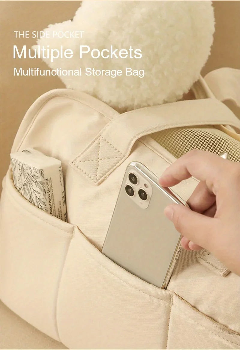 Sac de Transport Multifonction pour Petit Chien — Main, Épaule ou Bandoulière