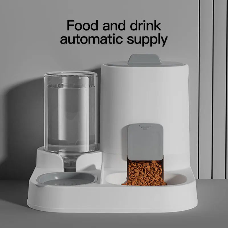 Distributeur Automatique de Nourriture et d'Eau pour Chat – Grande Capacité Anti-Déversement 🐱🍽️💧