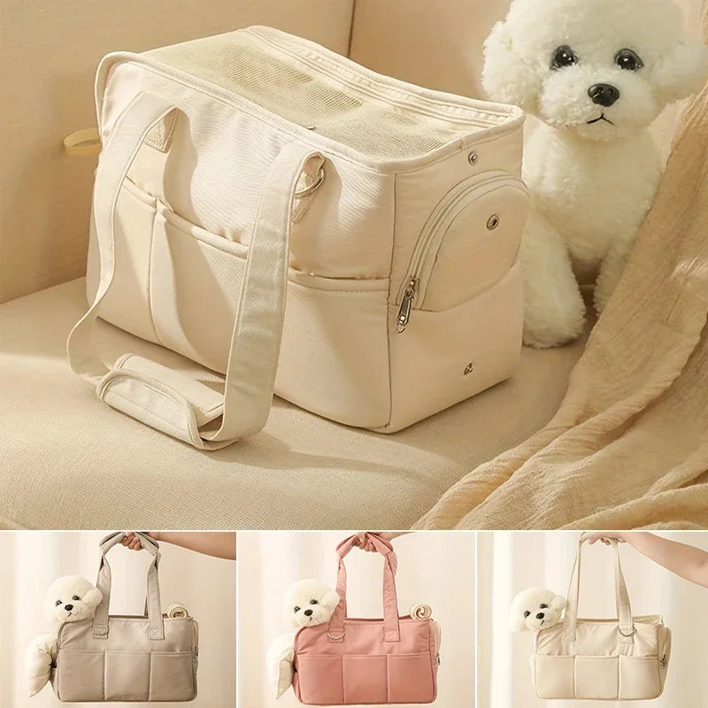 Sac de Transport Multifonction pour Petit Chien — Main, Épaule ou Bandoulière