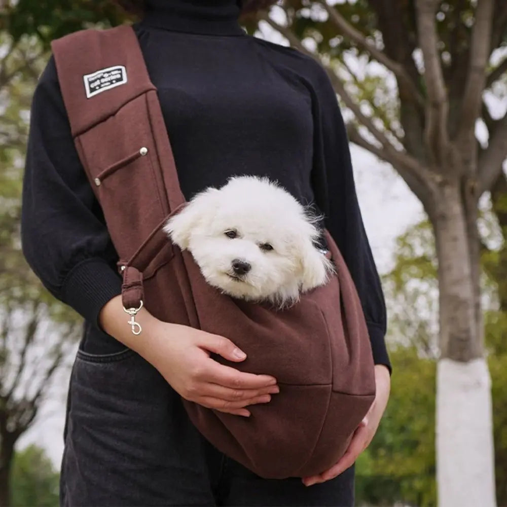 Sac de Transport à Bandoulière pour Chien et Chat – Respirant, Léger avec Poche et Grande Confortabilité