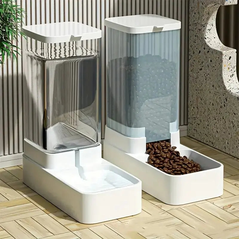 Distributeur Automatique d'Eau et de Nourriture à Gravité pour Chien et Chat