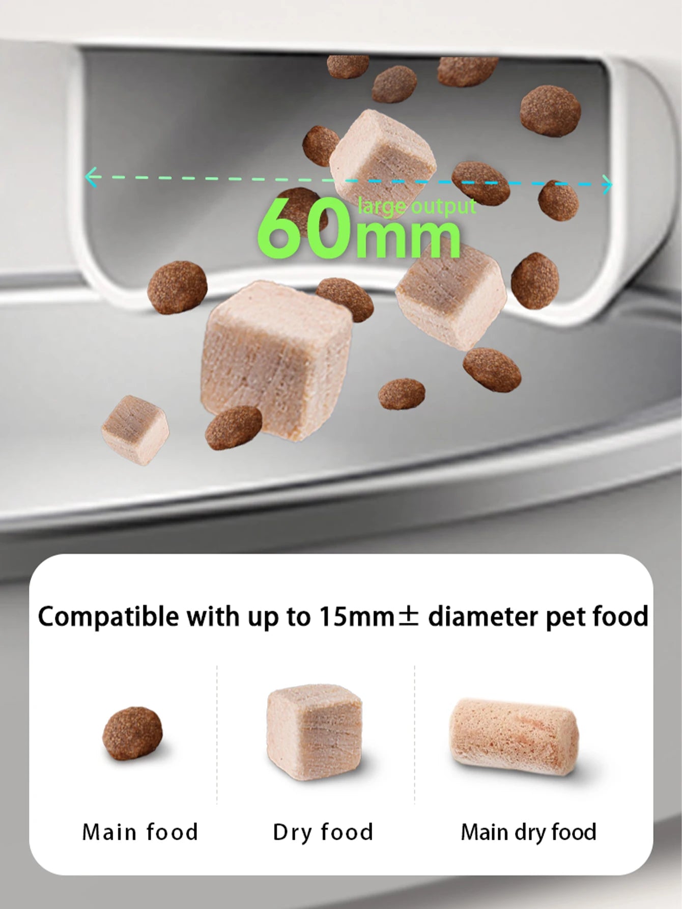 Mangeoire Automatique Connectée avec Caméra HD 1080P pour Chien et Chat – WiFi 2,4G/5G et Contrôle par Application