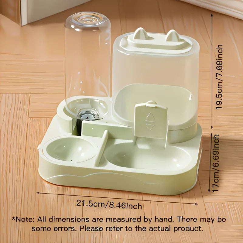Distributeur 2-en-1 de Nourriture et d'Eau pour Chien et Chat – Grande Capacité 🐾🍽️💧