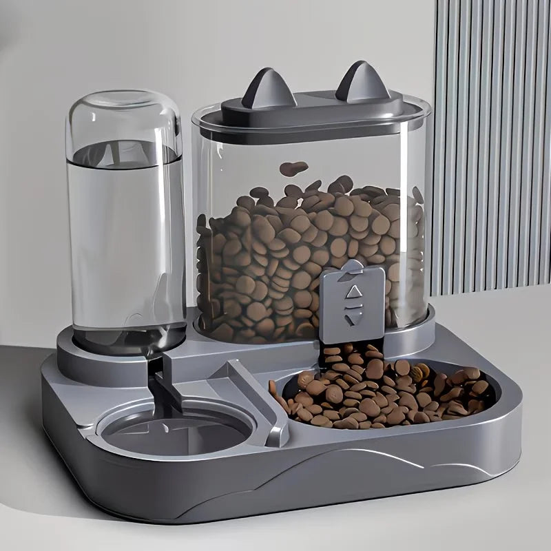 Distributeur 2-en-1 de Nourriture et d'Eau pour Chien et Chat – Grande Capacité 🐾🍽️💧