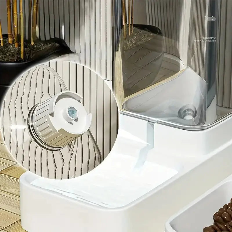 Distributeur Automatique d'Eau et de Nourriture à Gravité pour Chien et Chat