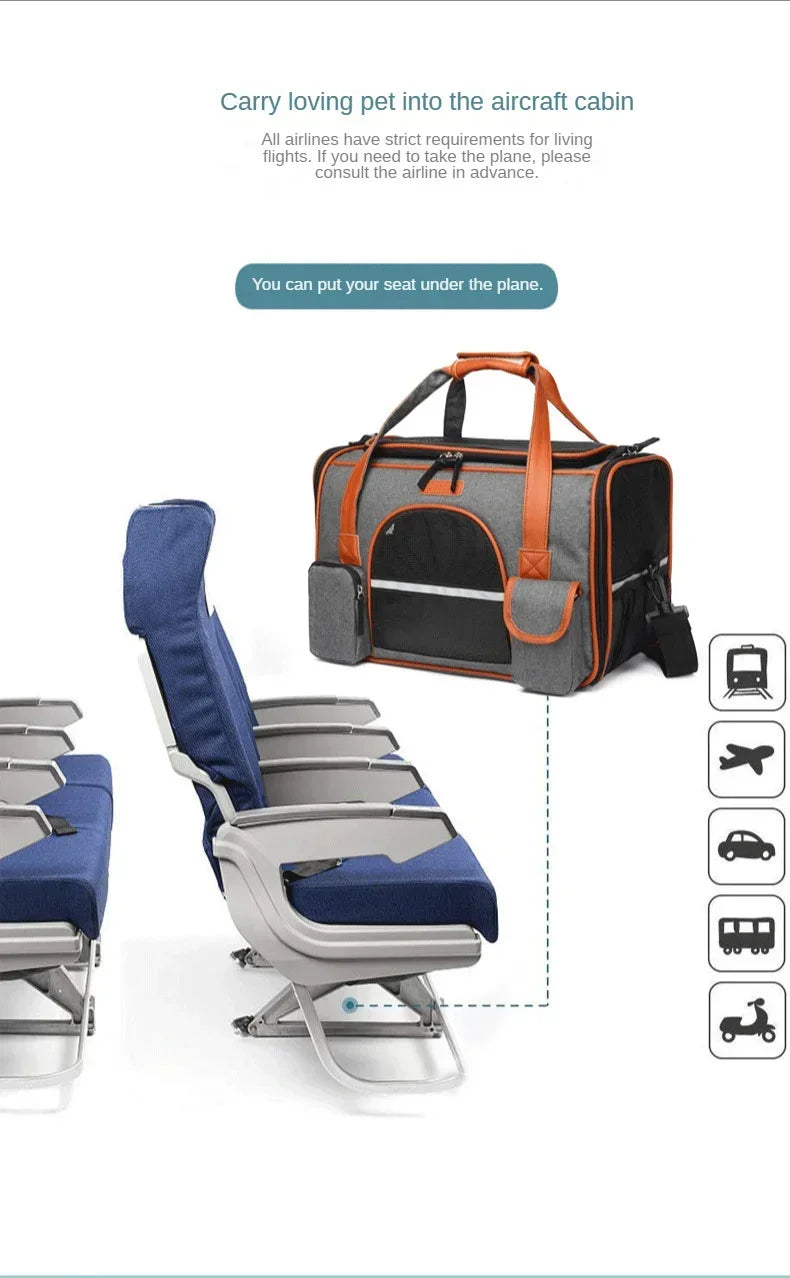 Sac de Transport à Bandoulière pour Chien et Chat – Polyvalent, Léger et Respirant pour Petits et Moyens Animaux