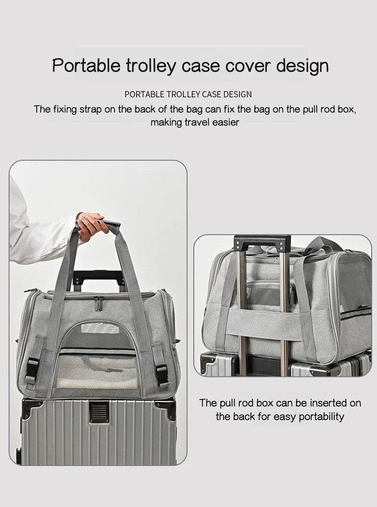 Sac de Transport Pliable pour Chat et Chien – Léger, Respirant et Pratique