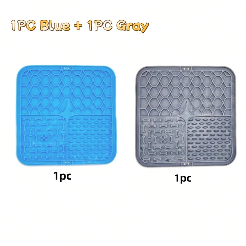 Tapis d'Alimentation en Silicone pour Chien – Anti-Glouton & Distraction 🐶🍽️