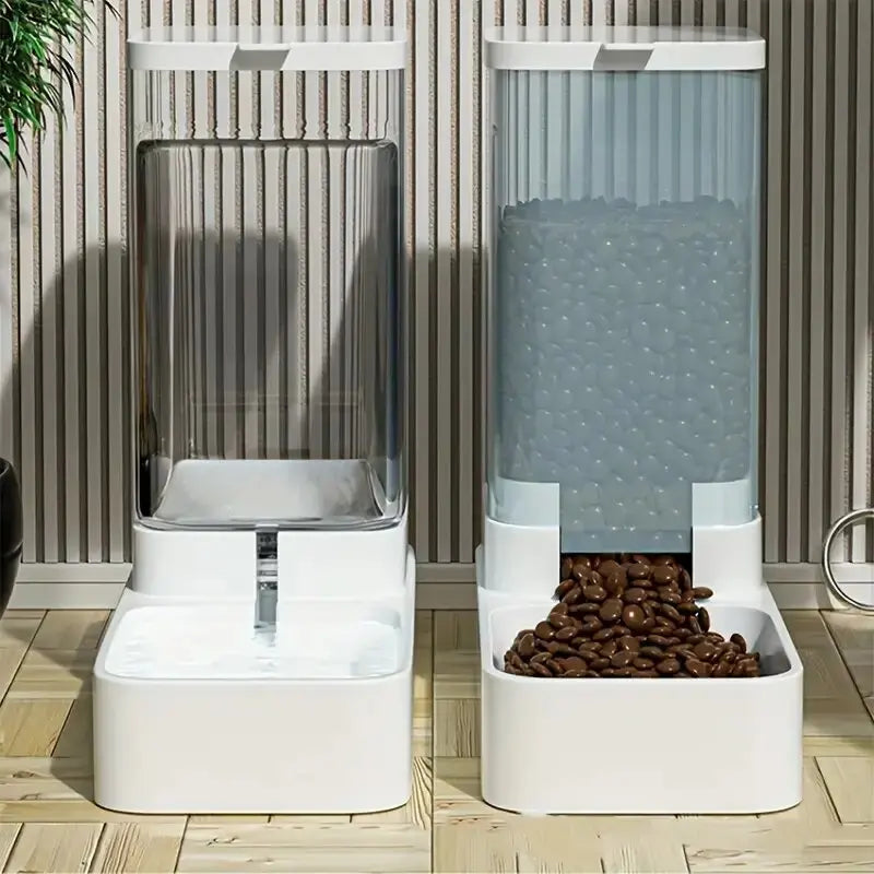 Distributeur Automatique d'Eau et de Nourriture à Gravité pour Chien et Chat