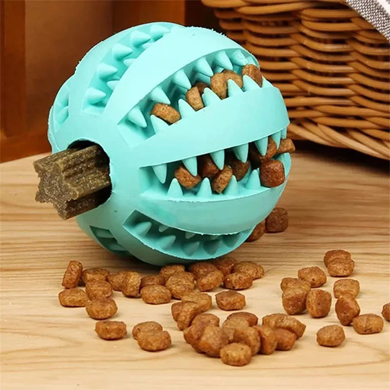 Balle Interactive pour Chien – Jouet à Mâcher et Distributeur de Friandises 🐶🦴