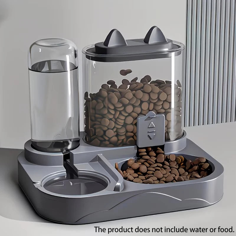 Distributeur 2-en-1 de Nourriture et d'Eau pour Chien et Chat – Grande Capacité 🐾🍽️💧