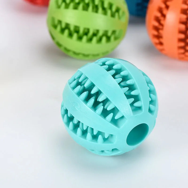 Balle Interactive pour Chien – Jouet à Mâcher et Distributeur de Friandises 🐶🦴