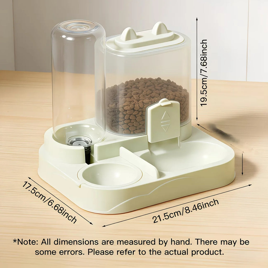 Distributeur 2-en-1 de Nourriture et d'Eau pour Chien et Chat – Grande Capacité 🐾🍽️💧