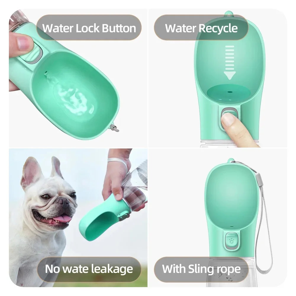 Bouteille d'Eau Portable pour Chien – Anti-Fuite et Idéale pour Voyage 🐾💧