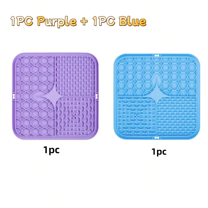 Tapis d'Alimentation en Silicone pour Chien – Anti-Glouton & Distraction 🐶🍽️