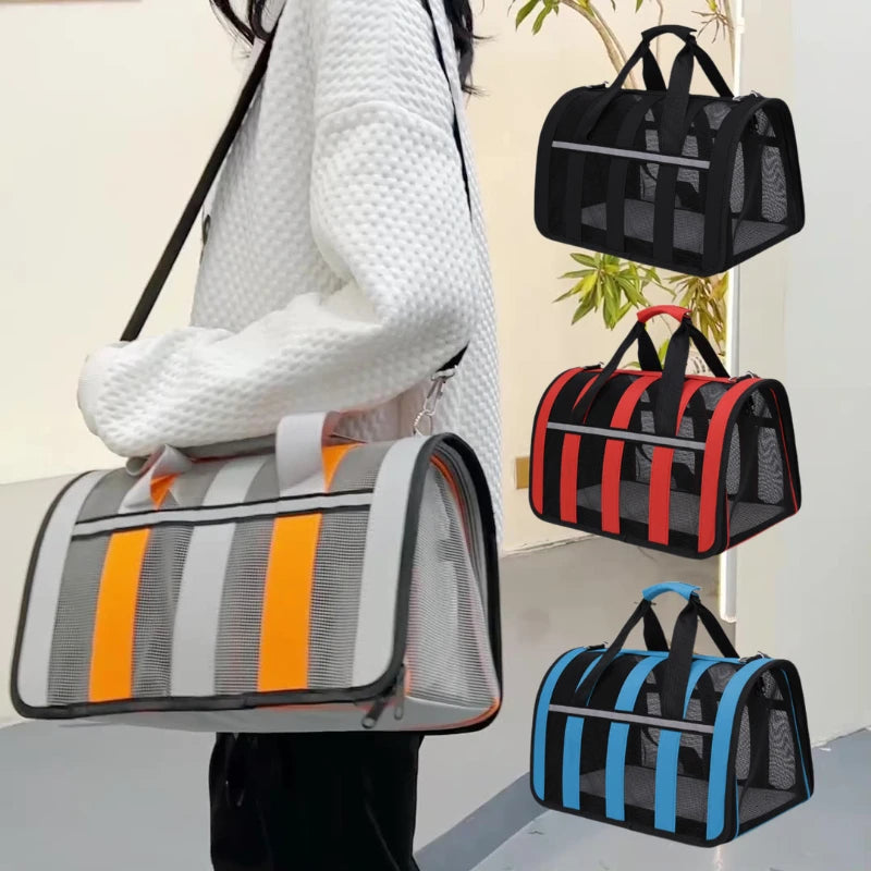 Sac à Dos Mesh Grande Capacité Pliable pour Chat et Petit Animal
