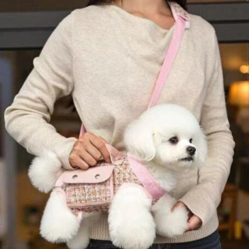Sac de Transport Bandoulière pour Petit Chien – Léger, Élégant et Sécurisé