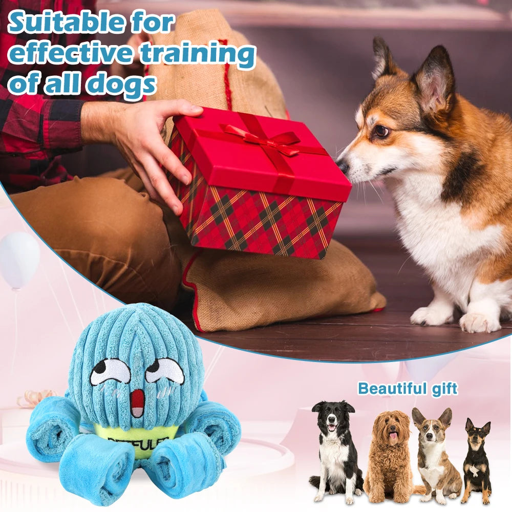 Jouet Pieuvre Enrichissement pour Chien — Tapis de Fouille Interactif